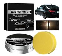 Titanium Ceramic Wax Cream,Upgrade Strong Protection Car Coating Polishing Wax,Lasting Protection Mild Formula Polish with Sponge,Car Scratch Repair Remover Paste,Improve The Gloss Of Your Vehicle