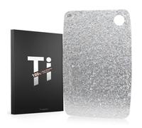 Titanium Chopping Board, 100% Pure Titanium Cutting Board for Kitchens with EPA-Certified, Antibacterial Double-Sided Chopping Boards for Kitchen and Outdoor Cooking (30x20 cm)