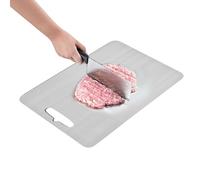 Titanium Chopping Board, Double-Sided Kitchen Chopping Board, Double-Sided Food Titanium Cutting Board, Titanium Cutting Board, Portable Food-Safe Cutting Mat, Output Tray