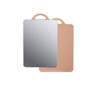 Titanium Chopping Board Kitchen Portable Cutting Mat Set Stainless Steel Cutting Board Set Modern Chopping Boards Nice Flexible Non-Stick Easy Clean for Kitchen(Green Large)