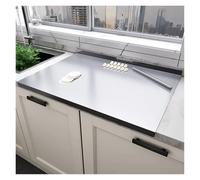Titanium Chopping Board Stainless Steel Household Cutting Board with Lip Countertop Multifunctional Meat Cutting Vegetable Chopping Board Kitchen Gadget for Kitchen(70x60cm 1.5mm)