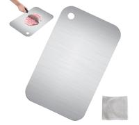 Titanium Chopping Board Stainless Steel Stainless Steel Camping Premium Titanium for Kitchen Worktops Cooking Outdoor Camping Hiking