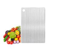 Titanium Chopping Board, Titanium Cutting Board, Multifunction Double-Sided Food Grade Stainless Steel Cutting Board, Titanium Chopping Boards for Kitchen (30 x 20 cm)