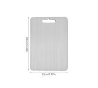Titanium Chopping Board Titanium Cutting Boards for Kitchen Double-Sided Chopping Board 304 Stainless Steel Food Cutting Mat Serving Tray for Cooking for Kitchen(Small 29x20)
