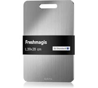 Titanium Chopping Board with Double-Sided Use, Premium Stainless Steel Chopping Board for Kitchen, Easy to Clean, Sturdy and Durable, Antibacterial and Odorless (39 × 28 cm)