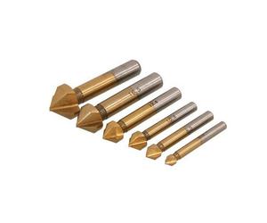 Titanium Coated Hss Countersink Drill Bit Set 6Pc Boxed (Neilsen Ct4822)