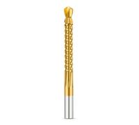 Titanium-Coated HSS Serrated Side-Cut Drill Bits for Grooving - 3mm to 8mm Set (6-Piece), Spiral Flute, Fits Standard Electric & Bench Drills 6.5mm