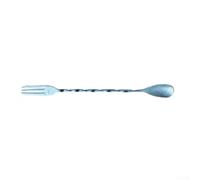 Titanium Cocktail Mixing Spoon Long Handle Silver(Blue) | Long handle design, teardrop bowl, easy mixing, for ideal for tall glasses, cocktail prep