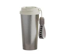 Titanium Cup Titanium Mug Double-Walled Ultralight Titanium Coffee Mug, Vacuum-Insulated Titanium Water Bottle Suitable for Backpacks, Travel, Camping, cafes, Gyms. (White)