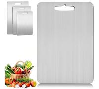 Titanium Cutting Board - 100% Pure Medical-Grade Double-Sided Cutting Mat for Kitchen and Outdoor Use