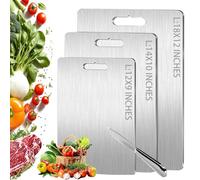 Titanium Cutting Board,100% Pure Titanium Cutting Boards for Kitchen, 2025 New Double Sided Food-Grade Chopping Board for Cutting Meat Vegetable Fruit (12"L x 9"W)