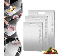 Titanium Cutting Board, 100% Pure Titanium Cutting Boards for Kitchen, Food Grade Cutting Board for Meat Fruit & Vegetable (14 X 10 Inch)