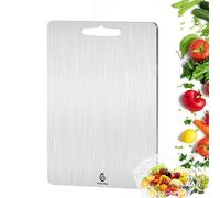 Titanium Cutting Board 2025 100% Pure Titanium Cutting Board for Kitchen Easy to Clean Double Sided Food-Grade Durable Chopping Board for Home Kitchen Cooking Outdoor Camping(15"L x 11"W)
