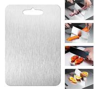 Titanium Cutting Board - 2025 New Upgrade 100% Pure Titanium Cutting Boards for Kitchen Double Sided Titanware Cutting Board,Hygiene Durable Dishwasher Safe Chopping Board (18X12in)