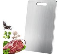 Titanium Cutting Board, Cutting Board,Pure Cut Titanium Cut Chopping Board, Double Sided Stainless Steel Boards for Vegetables and Meat, Non Toxic (15"x 11")