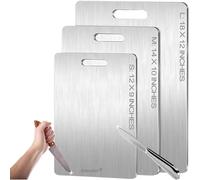 Titanium Cutting Board, Double Sided Titanium Cutting Board for Kitchen, Non Toxic Non Slip, Chopping Board, Dishwasher Safe, Easy to Clean