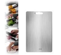 Titanium Cutting Board,Kitchen Stainless Steel Cutting Board,Stainless Non Stick Chopping Board,Cutting Board Stainless,Food Grade Stainless Steel Chopping Board,304 Fruit&Vegetable Cutting Board (S)