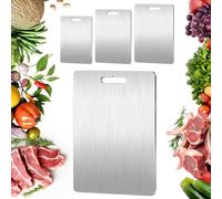 Titanium Cutting Board - Lightweight Double Sided Chopping Board, Metal Defrosting Board for Meat, Vegetables & Fruit - Dishwasher Safe & Durable(25 * 15cm)