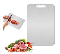 Titanium Cutting Board Stainless Steel Chopping Board Titanium Chopping Board 304 Chopping Board Food Stainless Steel Cutting Board for Kitchen, Meat, Fruit, Vegetables, 34x23cm