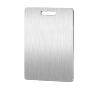 Titanium Cutting Board - Stainless Steel Cutting Board for Kitchen, 304 Chopping Board Food-Grade for Meat, Fruit, Vegetables, Dishwasher Safe, Large Size 18'' x 11.8'' 1.2mm Can Be Hung (C)