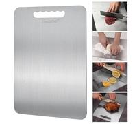 Titanium Cutting Boards - 100% Pure Titanium Cutting Board for Kitchen -Cutting-edge hygiene Double Sided Medical-grade Titanium Cutting Mat(12 * 10inches)