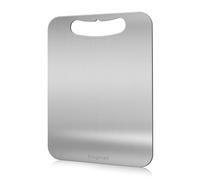 Titanium Cutting Boards, 100% Pure Titanium Cutting Boards for Kitchen, Cutting Edge Hygiene & Durability, Double Sided Medical-grade Titanium Cutting Mat (S - 12 x 9 inches)