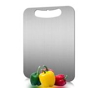 Titanium Cutting Boards Kitchen Boards Hygiene and Durability Medical Food Grade Material Easy Clean Meat Fruit Vegetable The Material is TA1 (12 X 9 in)