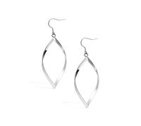 Titanium Dangle Earrings Large Infinity Hoop Dangling Earrings for Women, Simple Twist Linear Drop Earring Charms High Polished, Copper, No Gemstone