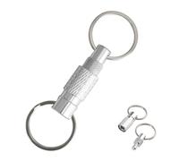 Titanium Detachable Keychain Quick Release KeyRings Heavy Duty Magnetic Pull Apart Key Ring Organiser Small Keyring Clip Car Key Holder for Man Woman Bag Purse Belt Multi Keychain Accessory Holder