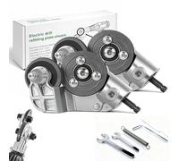 Titanium Drill Nibbler Metal Cutting Tool, New Electric Drill Plate Cutter with Adapter, Sheet Metal Nibbler Drills Attachment for Cutting Iron, White Sheet, Steel, Copper, Aluminum and Tin (2 PCS)