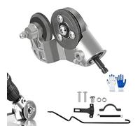 Titanium Drill Nibbler - Sheet Metal Cutting Tool, Metal Nibbler Drill Attachment for Cutting Iron, White Sheet, Steel, Copper, Aluminum, Iron, Metals Materials (General Upgrade)