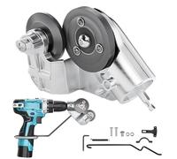 Titanium Drill Nibbler Sheet Metal Cutting Tool, Sheet Metal Cutter Drill Attachment, Attachment, Electric Drill Shears Attachment Cutter Nibbler for Cutting Iron, Sheet, Copper, Aluminum