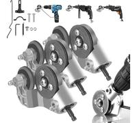 Titanium Drill Nibbler Sheet Metal Cutting Tool, Sheet Metal Cutter Drill Attachment, Electric Drill Plate Cutter Attachment, for DIY Projects, Home Repairs, Workshops & Light Metalwork (3Sets)