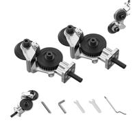 Titanium Drill Nibbler Sheet Metal Cutting Tool, Sheet Metal Cutter Drill Attachment,for Cutting Various Metals Materials Such As Aluminum,Steel,Copper,Iron (2pcs)