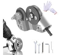 Titanium Drill Nibbler Sheet Metal Cutting Tool, Sheet Metal Cutter Drill Attachment, Metal and Vinyl Slitter, with Mounting Accessories, for DIY Projects, Home Repairs, Light Metalwork (1PC)