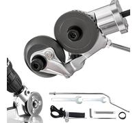 Titanium Drill Nibbler Sheet Metal Cutting Tool,Sheet Metal Cutter Drill Attachment,Metal Cutting Drill Attachment for Cutting Iron, White Sheet, Steel, Copper, Aluminum (2 pc)