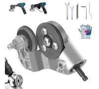 Titanium Drill Nibbler Sheet Metal Cutting Tool, Sheet Metal Cutter Drill Attachment, Nibbler Metal Cutter for Drill, Metal and Vinyl Slitter for Iron White Sheet Steel Copper Aluminum(1PC)