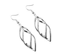 Titanium Earrings 1 Pair Rhombus Drop Dangle Jewellery | Minimalist Elegant Style, Titanium Steel Build, Silver Finish, Wedding and Engagement Wear for Ladies