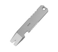 Titanium EDC Pry Bar, Portable Keychain Alloy Prybar with Bottle Opener Pocket Mini Pry Bar for Camping Jungle Exploration Hunting Travel Hiking