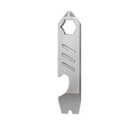 Titanium EDC Pry Bar, Portable Pocket Mini Prybar Tool with Bottle Opener Pocket Mini Pry Bar for Everyday Carry Camping