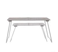 Titanium Folding Camping Grill, Lightweight and for Outdoor Cooking (S net （no leg）)