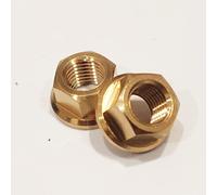 Titanium Front Wheel M10 (10mm) Nut Set for BROMPTON Gold