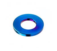 Titanium gasket M3 M4 M5 M6 M7 M8 M10 M12 M14 bicycle motorcycle flat gasket 1 piece(Blue,M8)