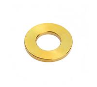 Titanium gasket M3 M4 M5 M6 M7 M8 M10 M12 M14 bicycle motorcycle flat gasket 1 piece(Gold,M14)