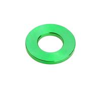 Titanium gasket M3 M4 M5 M6 M7 M8 M10 M12 M14 bicycle motorcycle flat gasket 1 piece(Green,M10 Style A)