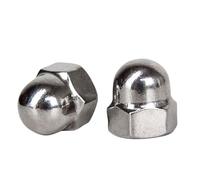 Titanium GR2 Hex Cap Nuts & Hex Acorn Nuts Assortment M4 M5 M6 M8 M10 M12 M16 M20 Metric Fastener Kit for Automotive Motorcycle Bike ATV Marine Industrial Hardware (2,M12)