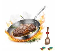 Titanium Hammered Pan Pro, 2026 Titanium Frying Pan with Lid,Fast and Even Heating,Thickened,Ultra-Durable,Scratch-Resistant and Non Stick for Kitchen Cooking (Without lid, 26CM)