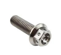 Titanium hex flange bolt screw M6x15-45mm for Motorcycle racing car bycycle screw 1piece(M6x30)
