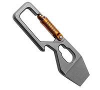 Titanium Keychain, Multifunctional Carabiner Clip Key Chain Car Key Organizer with Bottle Opener Pry Bar