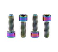 Titanium M6 x 20mm Socket Allen Hex Bolt for Bicycle Disc Brake Caliper Adapter Mount Upgrade pack of 4 (Rainbow)